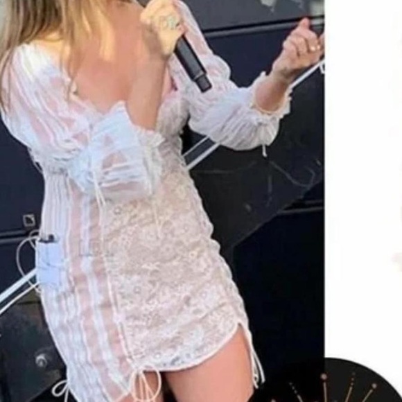 For Love And Lemons Cream Lace Mini Dress - Picture 3 of 3